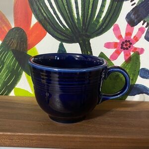 Fiesta Ware 8oz Coffee Mug Tea Cup Cobalt Blue Homer Laughlin Replacement
